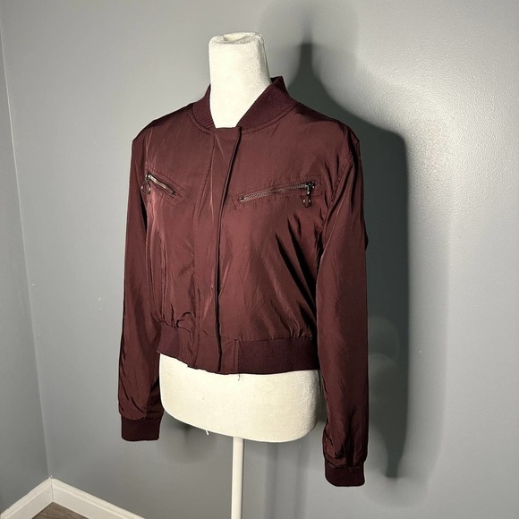 CHARLOTTE Russe Bomber Jacket Size Large - Picture 3 of 7